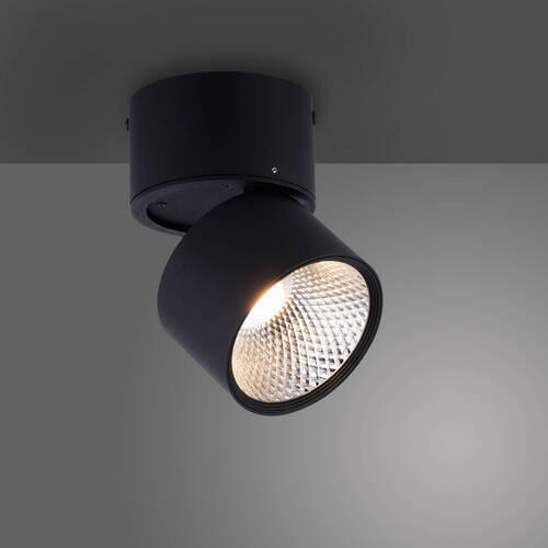 LED-DECKENLEUCHTE 15/15/16 cm   - Schwarz, Basics, Kunststoff/Metall (15/15/16cm) - Neuhaus PURE