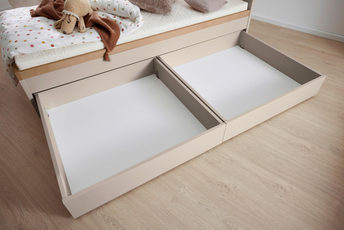 BETTKASTEN Beige, Naturfarben, Kaschmir  - Kaschmir/Beige, Design, Holzwerkstoff (98,5/95,2/20cm) - Paidi