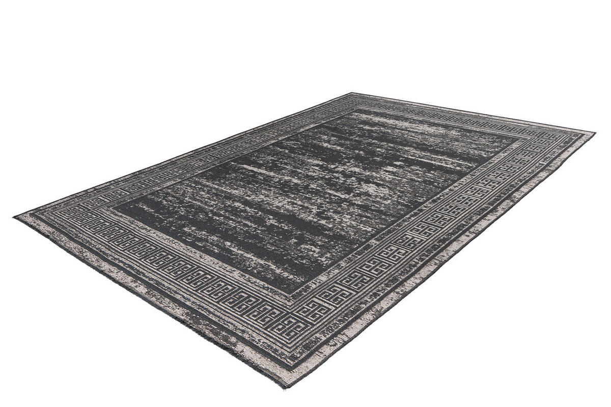 KOBEREC TKANÝ NA PLOCHO, 160/230 cm, šedá - šedá, Konvenční, textil (160/230cm)