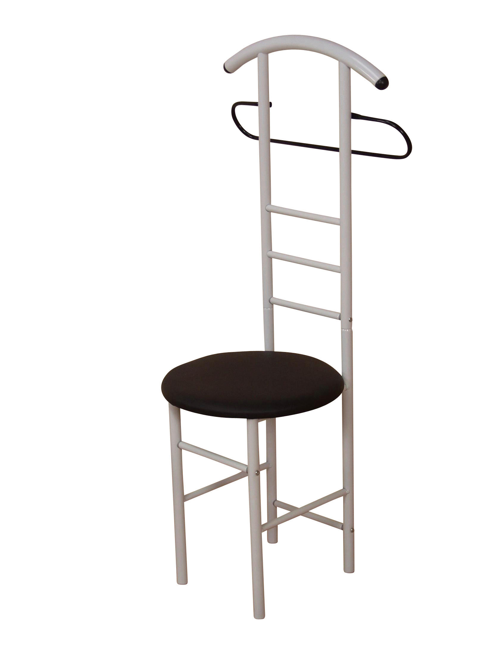 HERRENDIENER in Schwarz, Weiß   - Schwarz/Weiß, Design, Textil/Metall (47/53/118cm) - MID.YOU