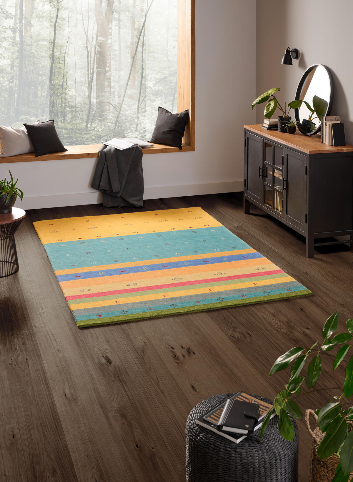 ORIENTTEPPICH 200/300 cm Reichtum der Stille Multicolor, Goldfarben  - Goldfarben/Multicolor, KONVENTIONELL, Textil (200/300cm) - Cazaris