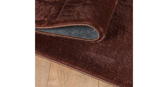 HOCHFLORTEPPICH 120/120 cm Catwalk Braun - Braun, Basics, Textil (120/120cm) - Novel
