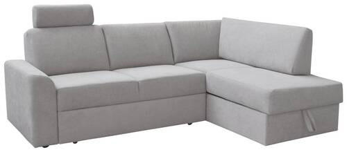 SAROKGARNITÚRA textil szürke  - fekete/szürke, Basics, textil (224/165cm) - Xora