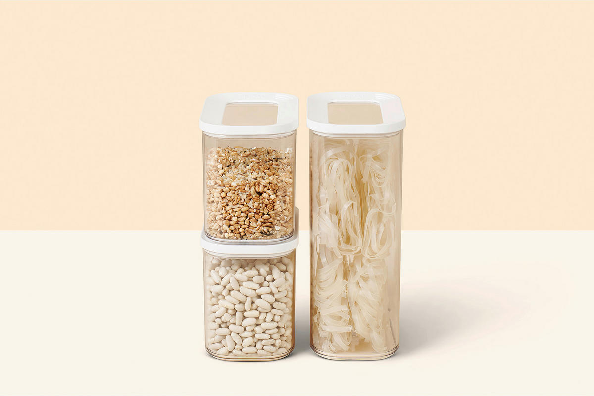 VORRATSDOSE MODULA 4,5 L  - Transparent/Weiß, Basics, Kunststoff (4,5l) - Mepal