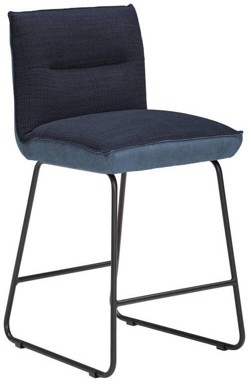 TRESENSTUHL Flachgewebe Blau, Schwarz, Dunkelblau Stahl Stoffauswahl, Typenauswahl, Gestellauswahl  - Blau/Schwarz, Design, Textil/Metall (48/92/54cm) - Dieter Knoll