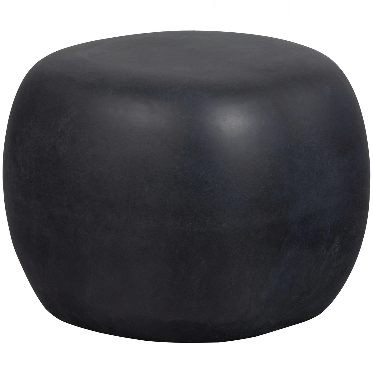 COUCHTISCH Pebble Glasfaser 50/50/35 cm organisch Anthrazit  - Anthrazit, Design, Glas/Keramik (50/50/35cm) - Livetastic