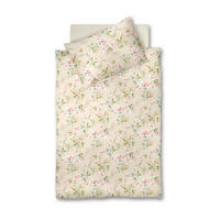 POSTELJINA 140/200 cm makosaten tirkizna, bela, tamnoružičasta, bež, kapućino  - tamnoružičasta/tirkizna, Konvencionalno, tekstil (140/200cm) - Fleuresse