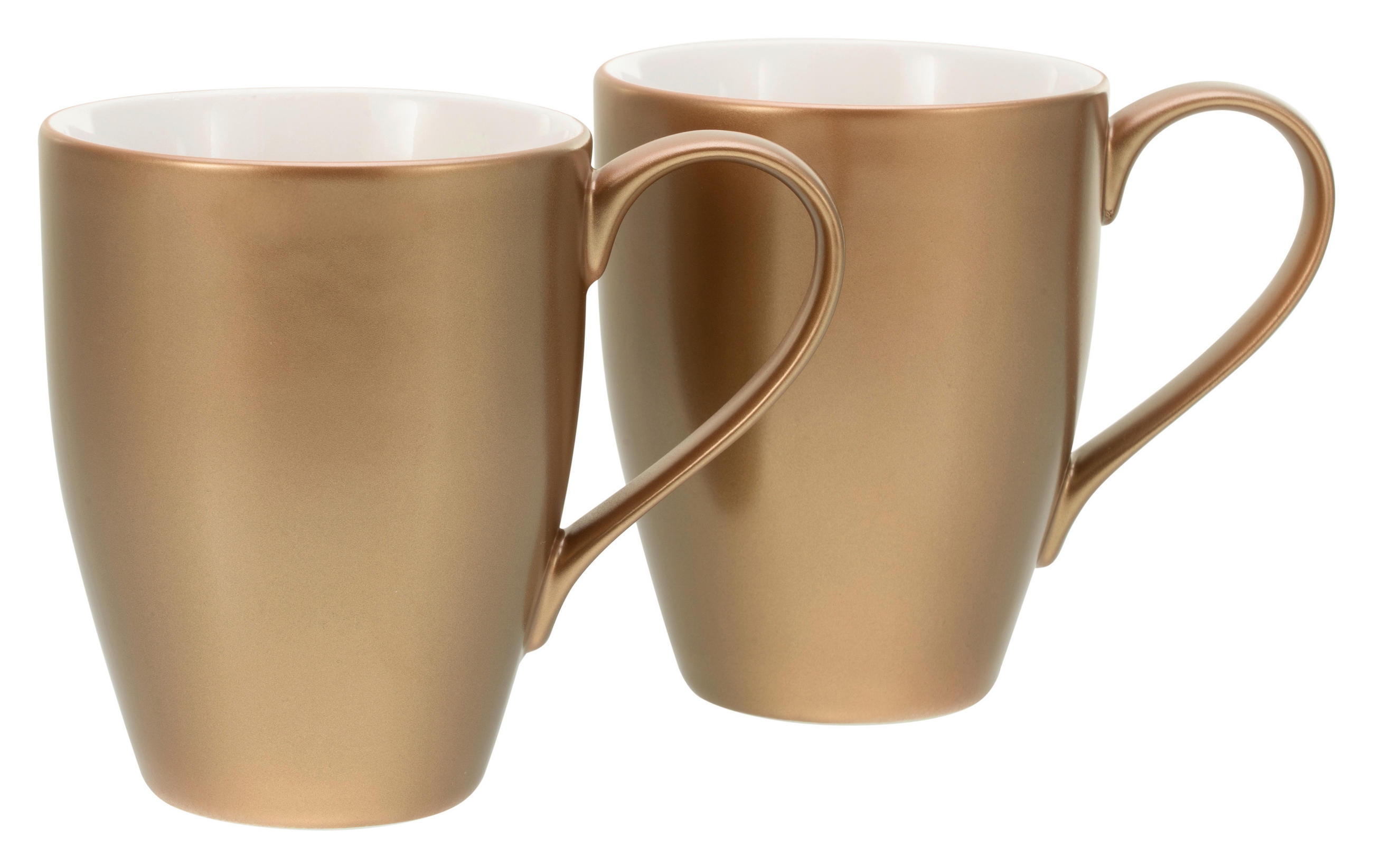 TASSENSET Golden Day white 2-teilig  - Goldfarben/Weiß, Basics, Keramik - Creatable