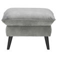 HOCKER in Textil Grau  - Schwarz/Grau, Design, Holz/Textil (63/44/63cm) - Carryhome