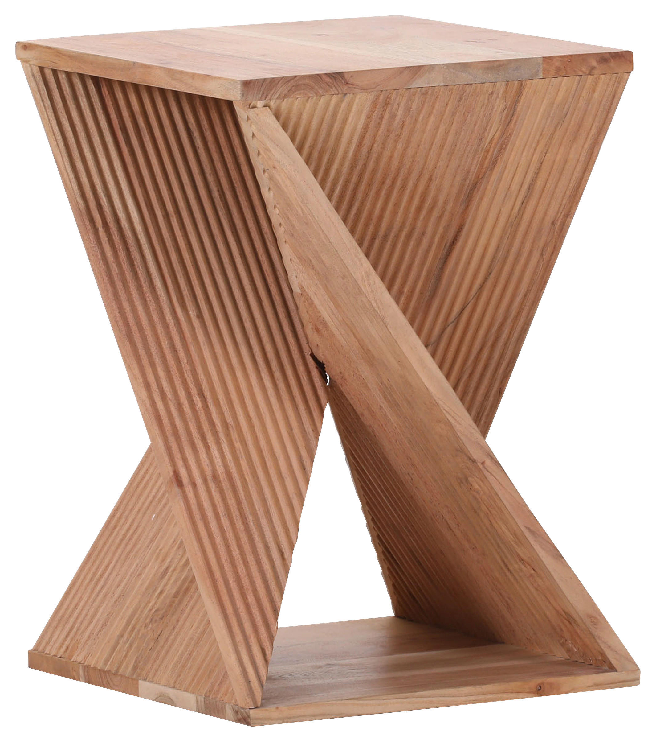BEISTELLTISCH 35/35/50 cm Akazie massiv Akaziefarben quadratisch  - Akaziefarben, LIFESTYLE, Holz (35/35/50cm) - Landscape