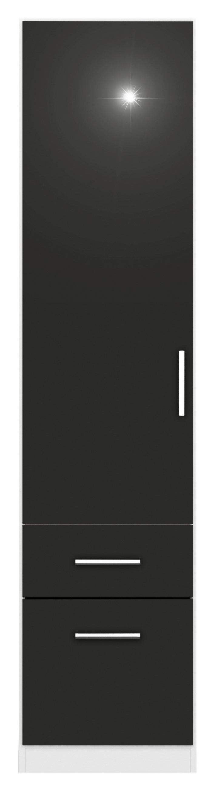 GARDEROB MED GÅNGJÄRN 47/210/54 cm 1-dörrar - vit/kromfärg, Modern, trämaterial/plast (47/210/54cm) - Rauch Möbel