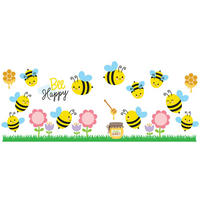 DEKORAČNÍ NÁLEPKA - vícebarevná, Basics, plast (25/35cm) - Euroart