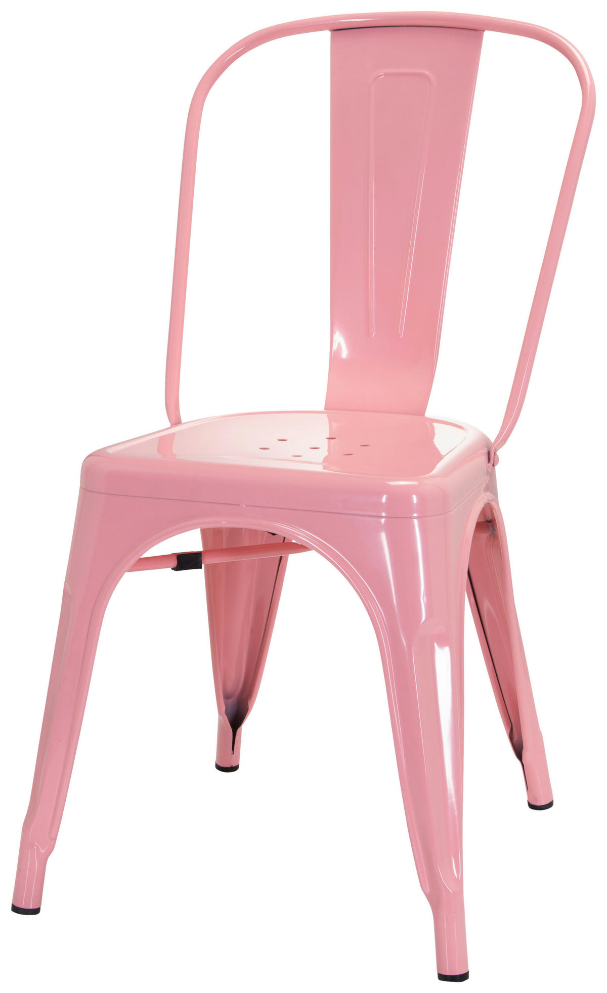 STOL  stapelbar   rosa  - rosa, Basics, metall (44/84/54cm) - MID.YOU