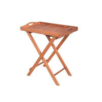 GARTENBEISTELLTISCH 44/74/68 cm  - Braun, Basics, Holz (44/74/68cm) - Gardenson