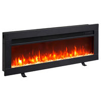 ELEKTRISK KAMIN - svart, Basics, metall (92/33/15cm)