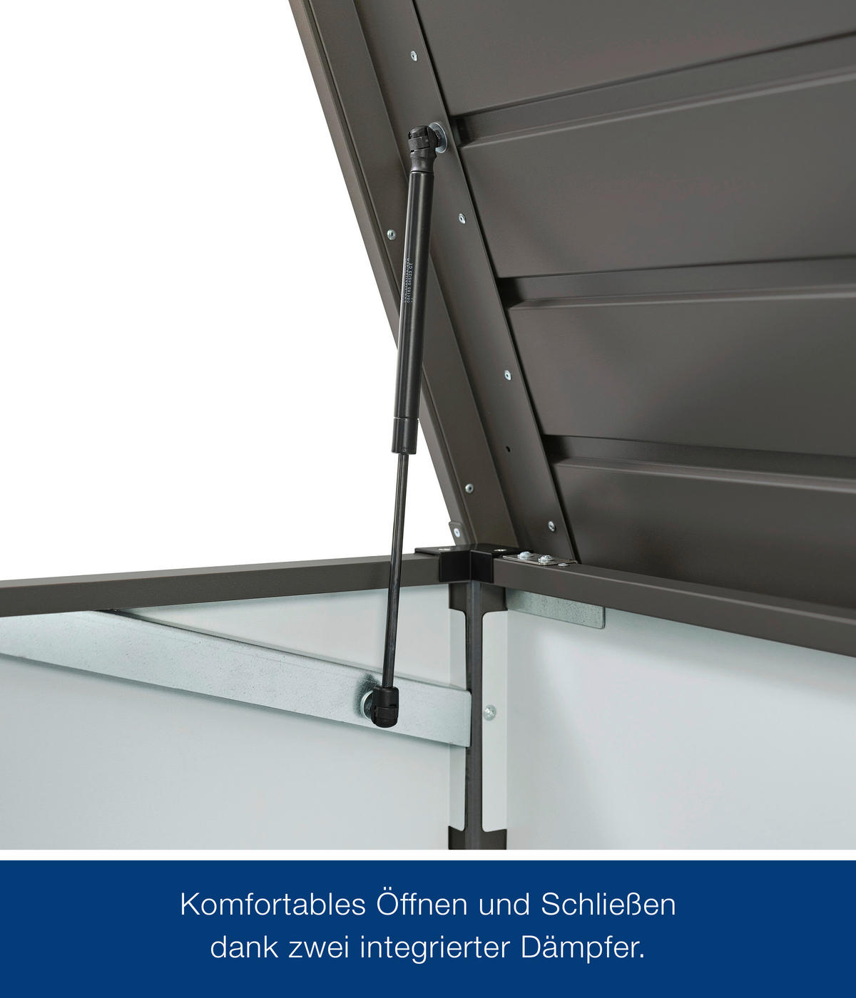 KISSENBOX 136/72,5/67,5 cm  - Anthrazit, Basics, Metall (136/72,5/67,5cm)