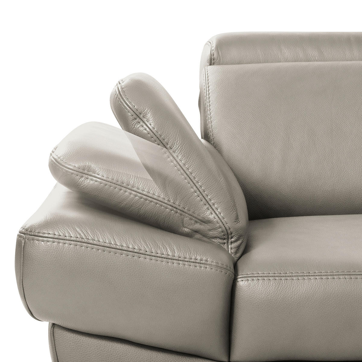 ECKSOFA  in Lederlook Echtleder Pinienfarben  - Schwarz/Pinienfarben, Design, Leder/Textil (264/211cm) - Livetastic