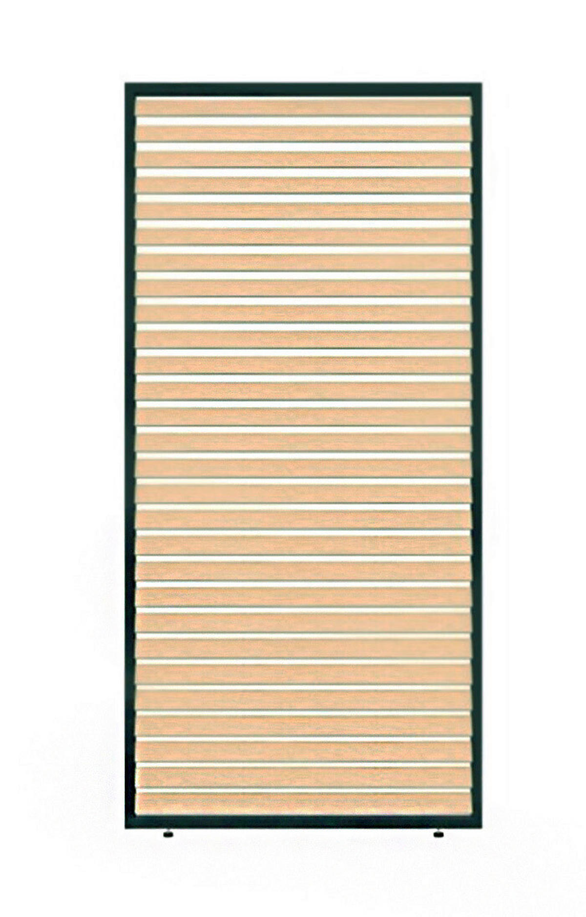 PERGOLA-SEITENTEIL - Naturfarben, Basics, Metall (123/255/10cm) - Gardenson