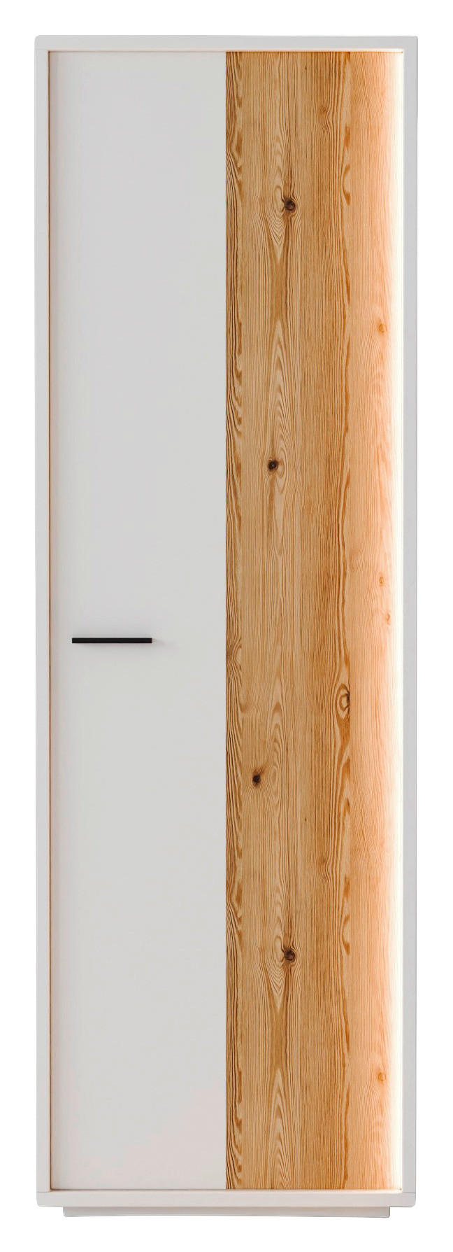 GARDEROBENSCHRANK  in 65/201/37 cm  - Eichefarben/Anthrazit, Design, Holzwerkstoff/Metall (65/201/37cm) - Xora