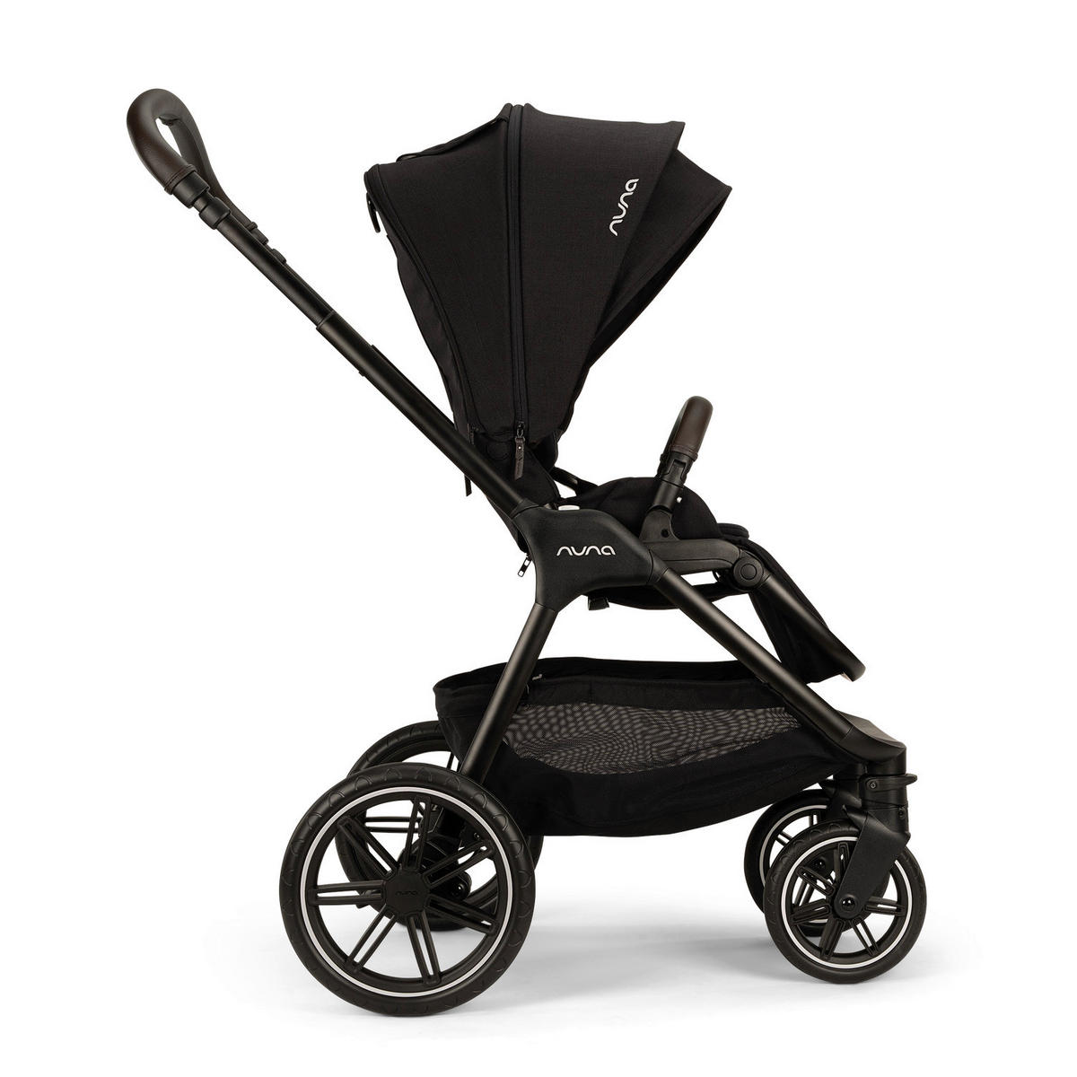 KINDERWAGENSET  TRIV lx Caviar  Caviar  - Schwarz, Basics, Kunststoff/Metall (96/58/109cm) - Nuna
