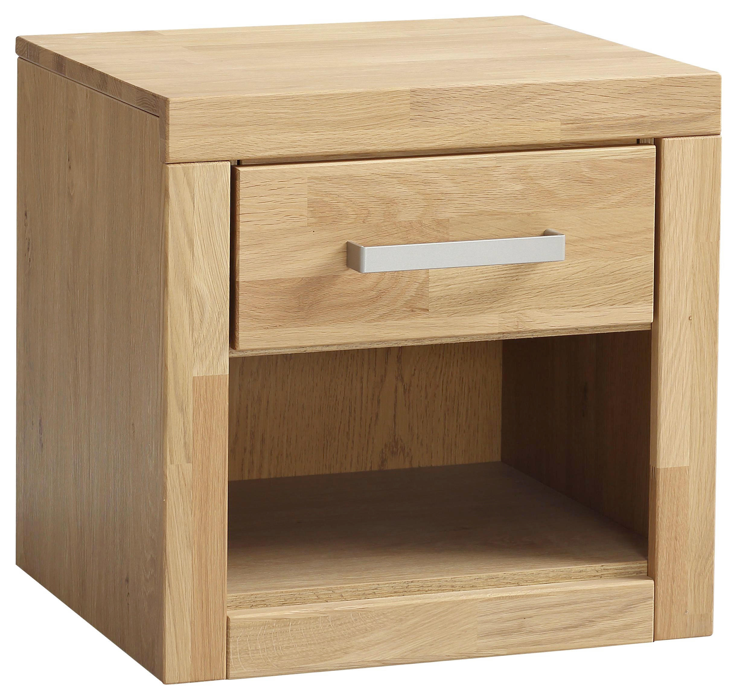 Nachtkästchen in massiv Eiche Eichefarben