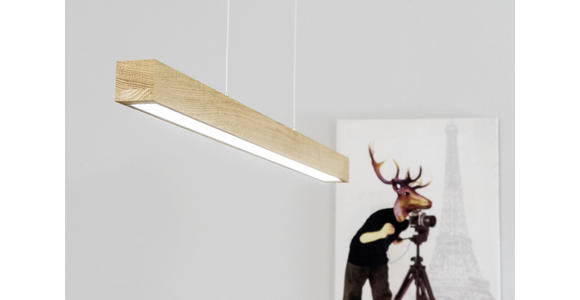 LED-HÄNGELEUCHTE 100/6/110 cm   - Eichefarben, Natur, Holz (100/6/110cm) - Dieter Knoll