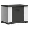 GARDEROBENBANK  in 65/49/42 cm  - Chromfarben/Graphitfarben, Basics, Metall (65/49/42cm) - Xora