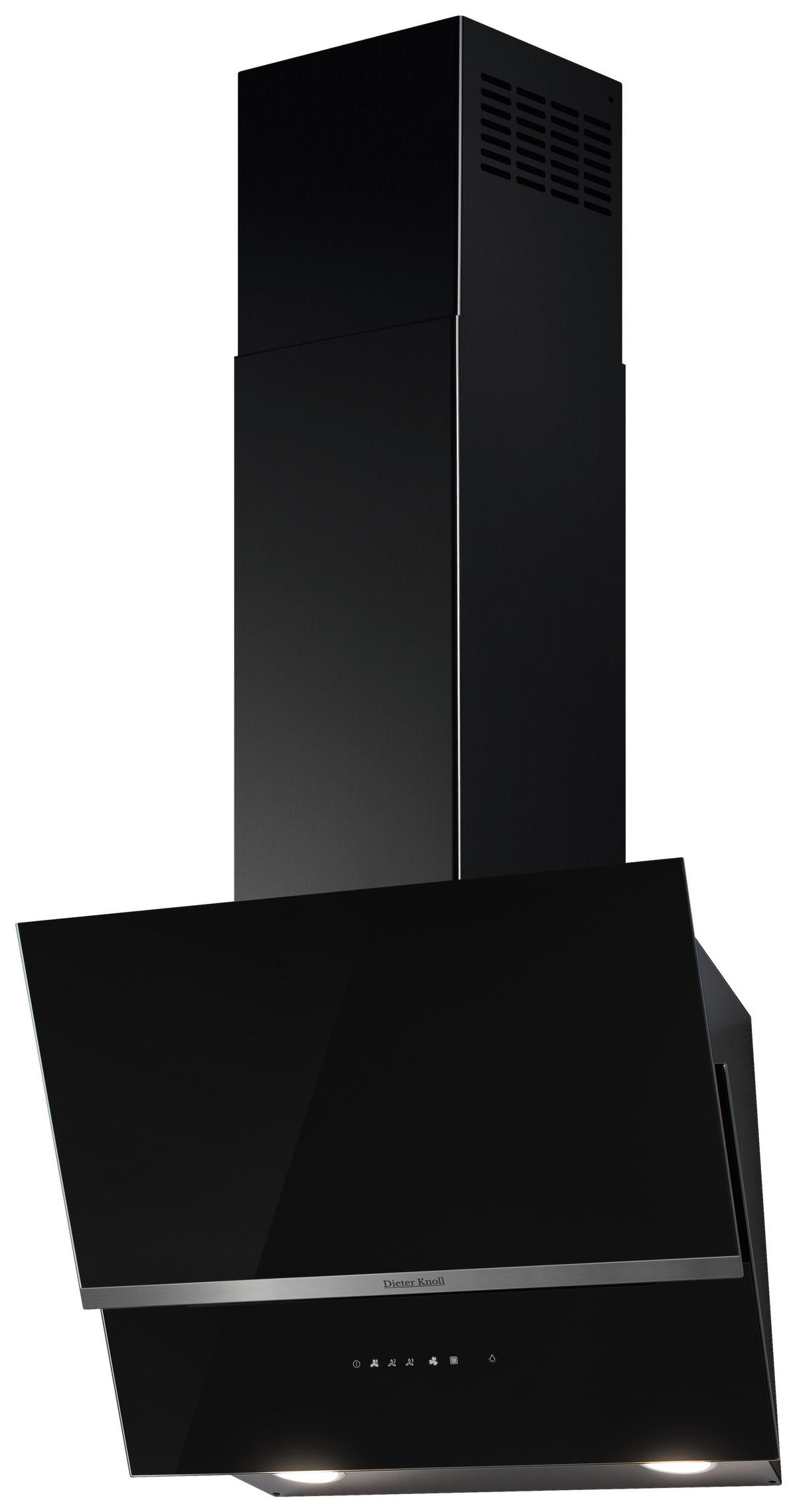 DUNSTABZUGSHAUBE DK5HV471Y  - Edelstahlfarben/Schwarz, Basics, Glas/Metall (55/95/37,5cm) - Dieter Knoll