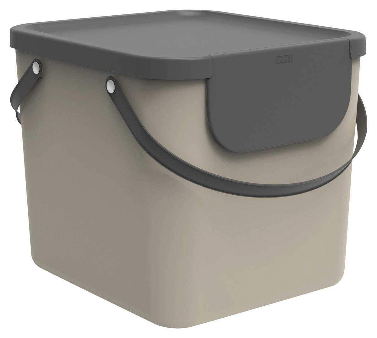 KÔŠ NA ODPADKY  40 l - béžová, Basics, plast (40/35,5/34cm) - Rotho