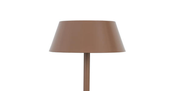 AKKU-TISCHLEUCHTE 11/30 cm - Taupe/Schwarz, Design, Kunststoff/Metall (11/30cm) - Novel