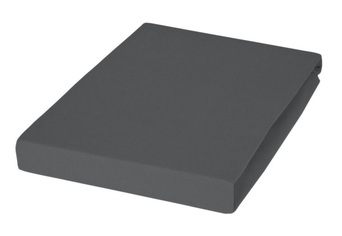 TOPPER-SPANNBETTTUCH Jersey  - Titanfarben, Basics, Textil (150/200/10cm) - Janine