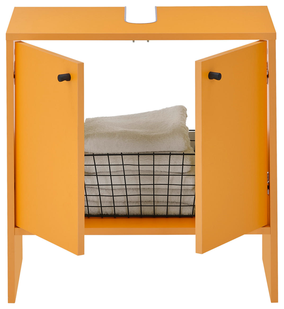 WASCHBECKENUNTERSCHRANK 60/60/35 cm  - Gelb/Schwarz, MODERN, Holzwerkstoff/Kunststoff (60/60/35cm) - MID.YOU