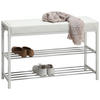 REGAL ZA ČEVLJE bela - bela, Design, kovina/tekstil (80/52/30cm) - Carryhome