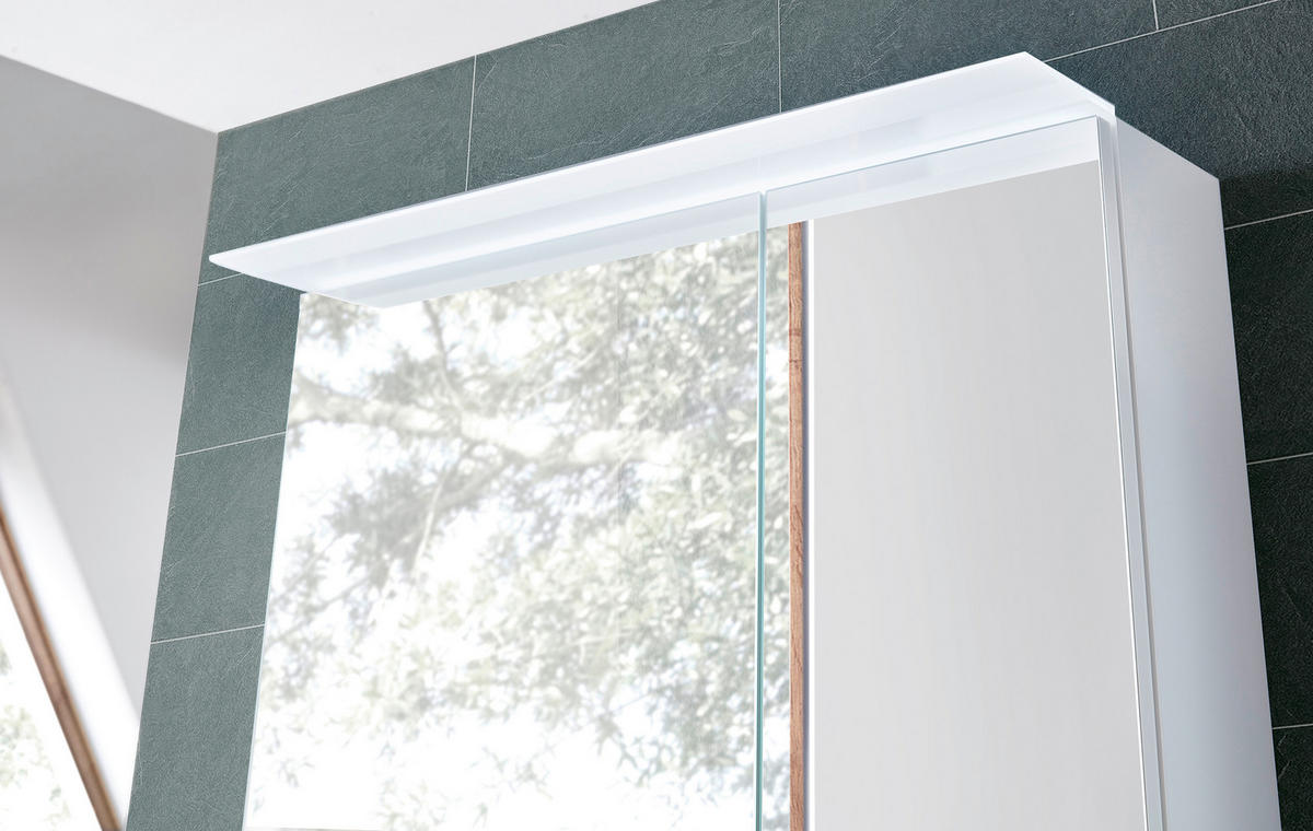 SPIEGELSCHRANK 70/70,3/14,9 cm  - Chromfarben, KONVENTIONELL, Glas/Holzwerkstoff (70/70,3/14,9cm) - Sadena