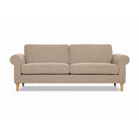 3-SITZER-SOFA NAOMI in Hellbraun  - Hellbraun, Design, Textil (224/82/91cm) - Livetastic