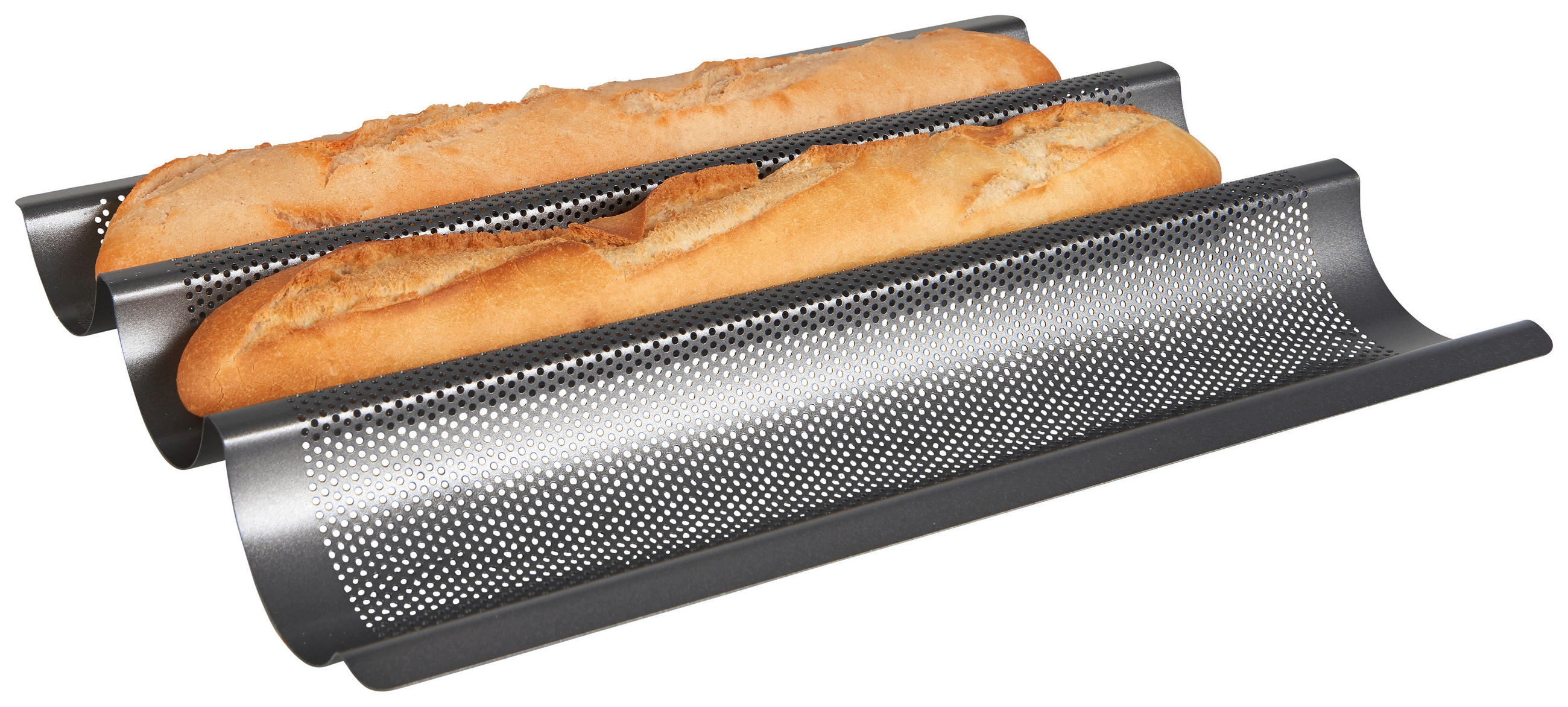 BAGUETTE-BLECH - Schwarz, KONVENTIONELL, Metall (28/38,5/4cm) - Birkmann