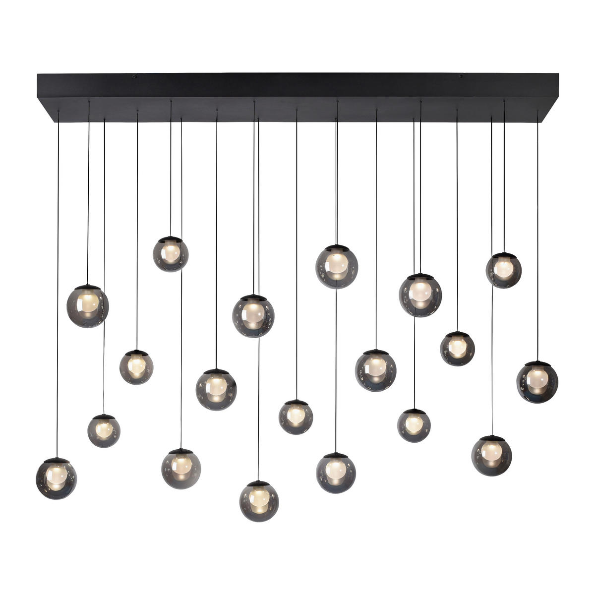 LED-HÄNGELEUCHTE 150/40/180 cm   - Anthrazit, Design, Glas/Metall (150/40/180cm) - Neuhaus PURE