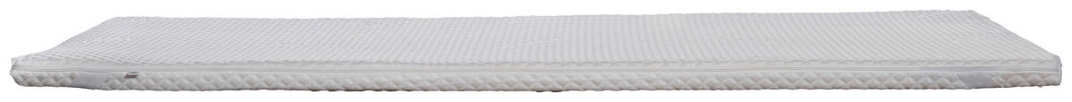 TOPPER VISCO TOPPER 180/200 cm Höhe ca. 3 cm  - Weiß, Basics, Textil (180/200cm) - Livetastic