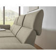 ECKSOFA  in Flachgewebe Sandfarben  175-224/255-365 cm  - Sandfarben/Schwarz, Design, Textil/Metall (175-224/255-365cm) - Dieter Knoll