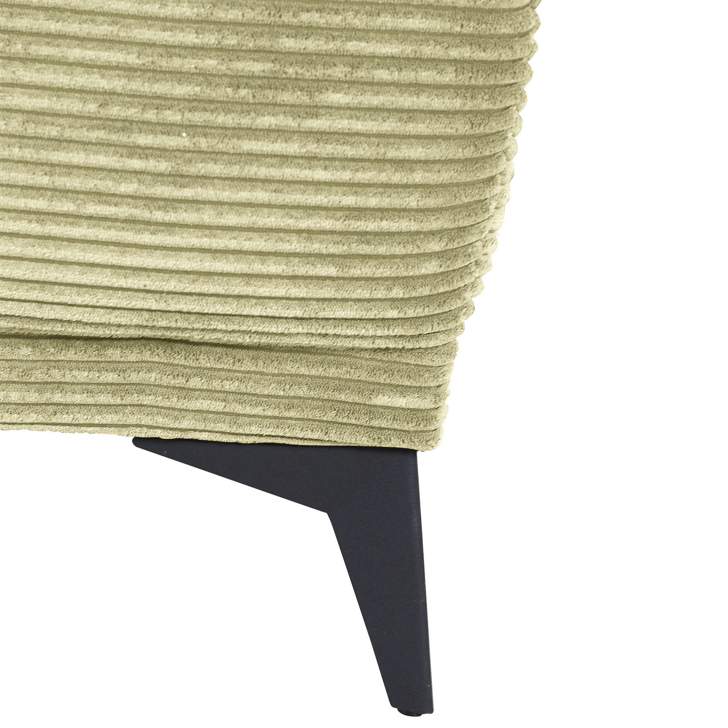 Thumbnail - Carryhome Ecksofa, Hellgrün, Textil, 2-3-Sitzer, Ottomane rechts, L-Form, 295x165 cm, seitenverkehrt erhältlich, Rücken ...