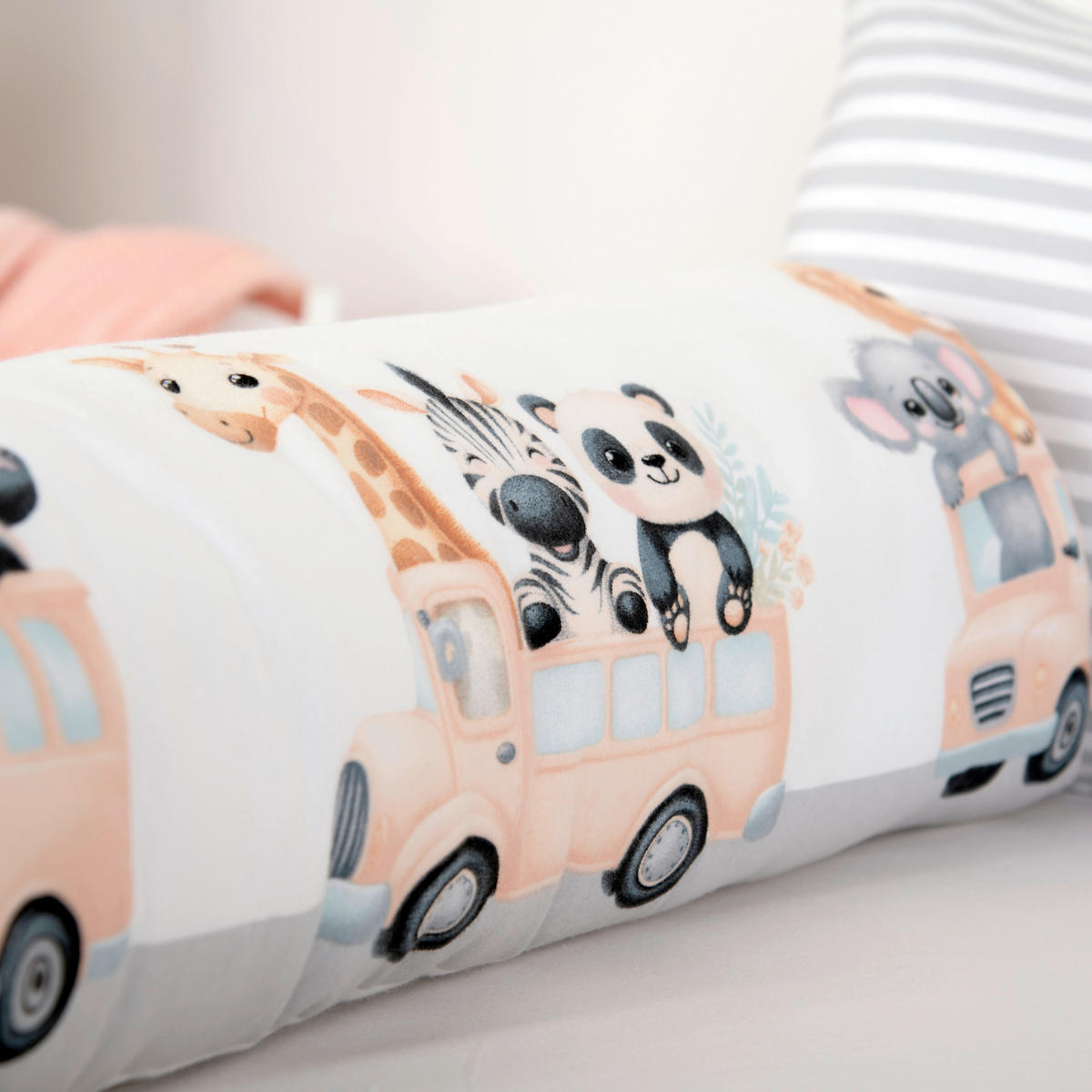 BABYBETTWÄSCHE Adventure Buddies Flanell 100/135 cm  - Hellgrau/Weiß, Basics, Textil (100/135cm) - baby best
