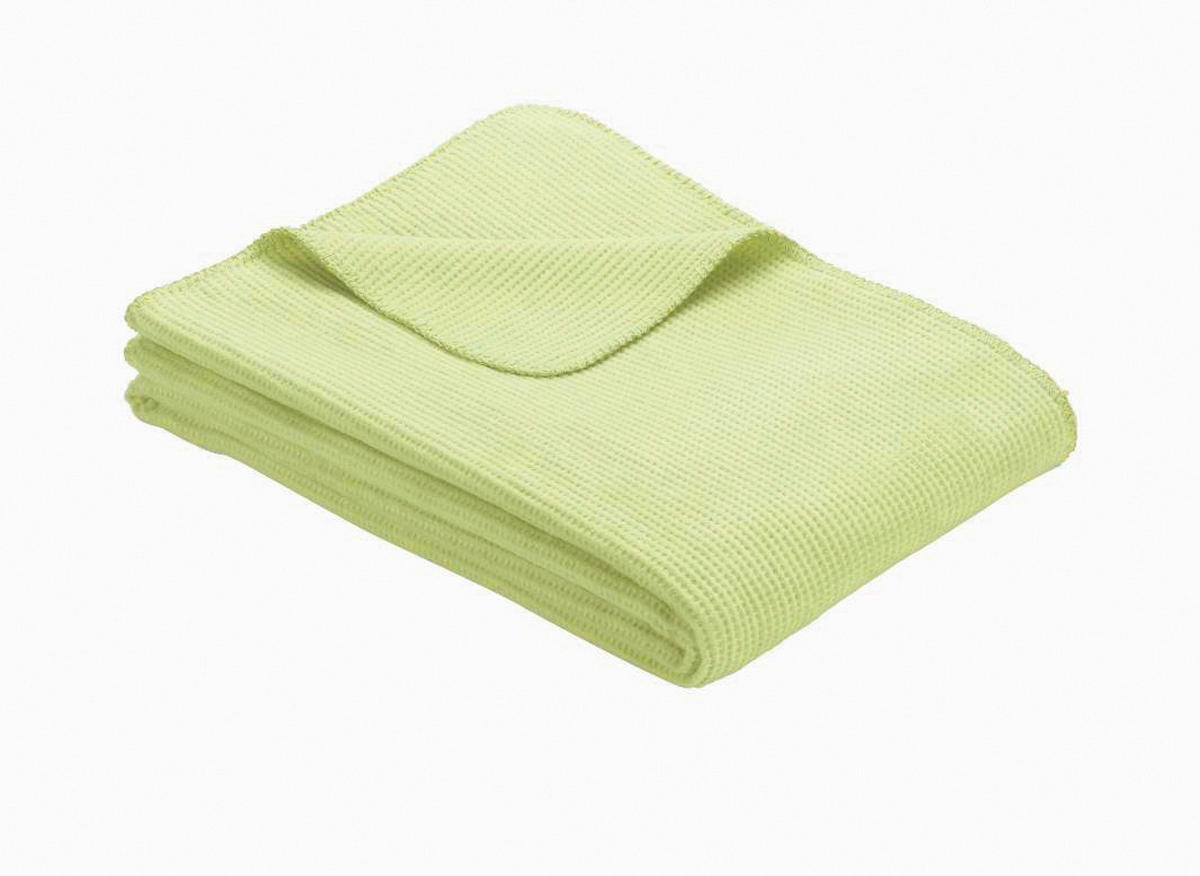 SCHMUSEDECKE  75/100 cm  - Hellgrün, Basics, Textil (75/100cm) - Ibena