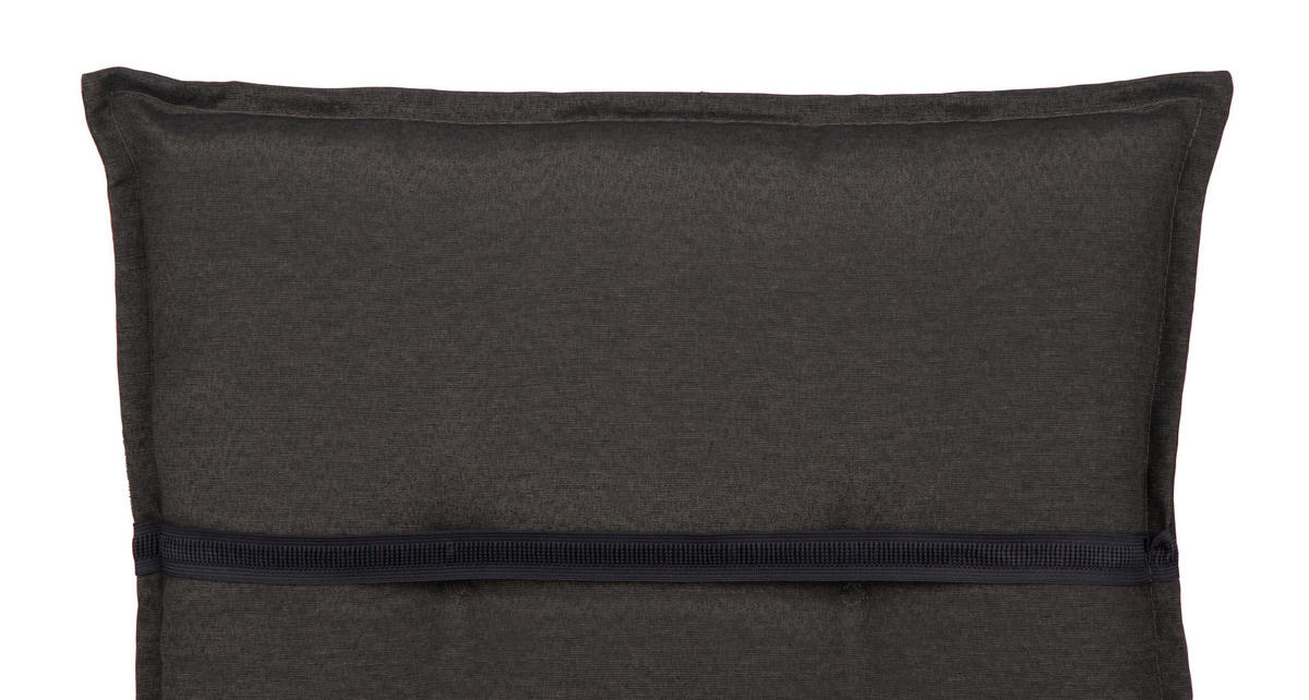 SESSELAUFLAGE in Grau Uni  - Grau, Basics, Textil (118/46/8cm) - Gardenson