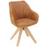 STUHL in Holz, Leder Braun, Eichefarben - Eichefarben/Braun, Design, Leder/Holz (60/83/65cm) - Landscape STUHL in Holz, Leder Braun, Eichefarben - Eichefarben/Braun, Design, Leder/Holz (60/83/65cm) - Landscape