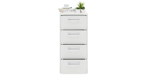 KOMMODE 38/84/36 cm - Silberfarben/Schwarz, KONVENTIONELL, Holzwerkstoff/Metall (38/84/36cm) - Xora