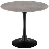 MATBORD i metall, keramik 90/90/75 cm   - svart/grå, Basics, metall/keramik (90/90/75cm) - MID.YOU