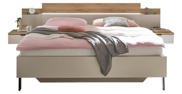 BETTANLAGE - Kaschmir/Eichefarben, Design (180/200cm) - Xora