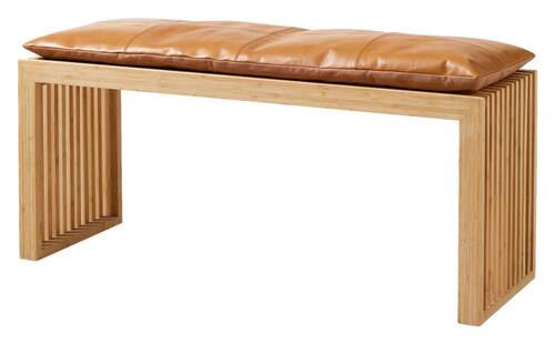 BANKAUFLAGE  - Braun, Design, Leder (104/3/35cm) - MID.YOU