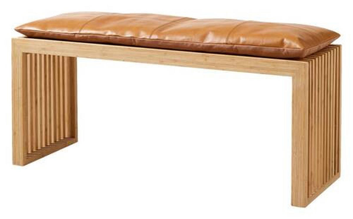 BANKAUFLAGE  - Braun, Design, Leder (104/3/35cm) - MID.YOU