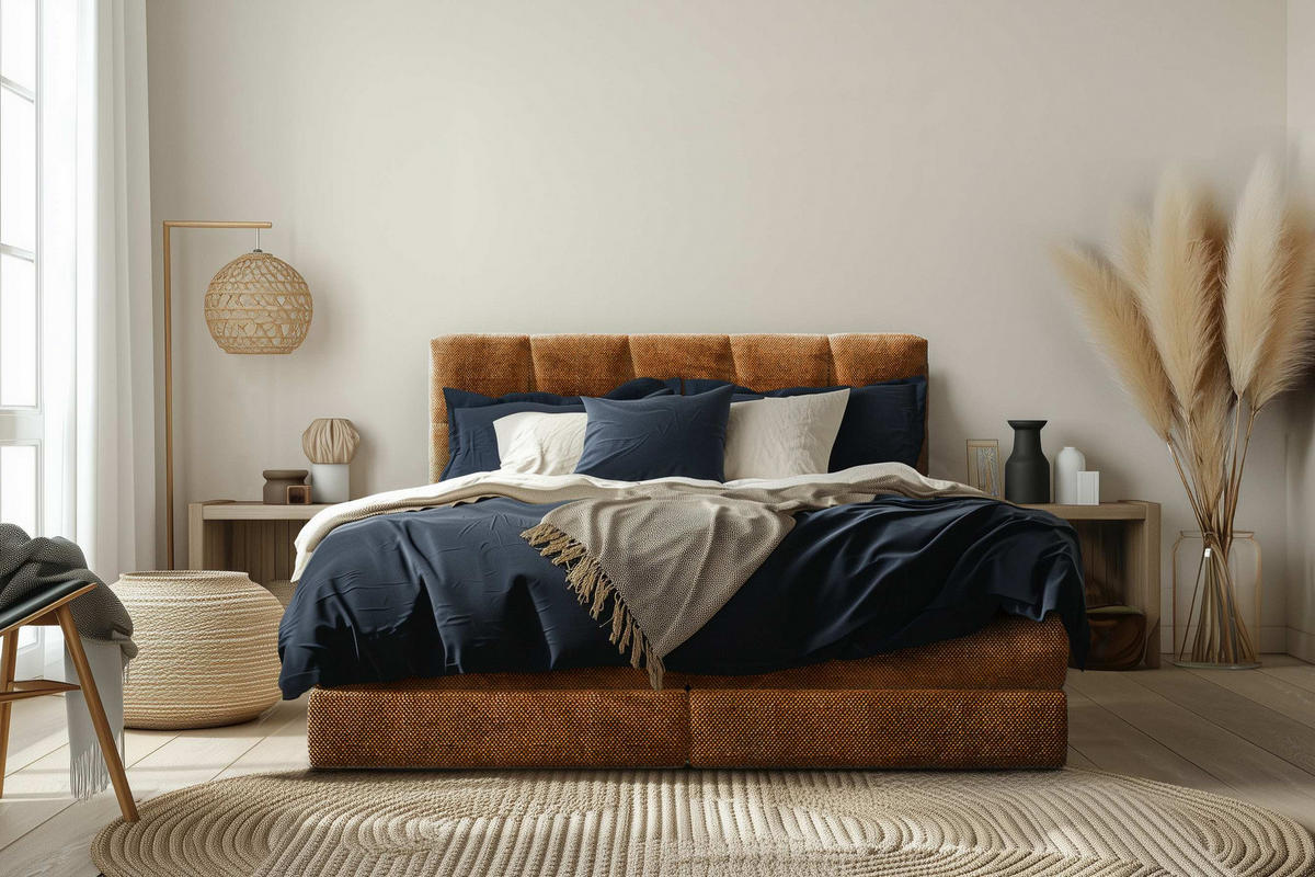 BOXSPRINGBETT 160/200 cm  in Grau  - Schwarz/Grau, Design, Kunststoff/Textil (160/200cm) - Esposa